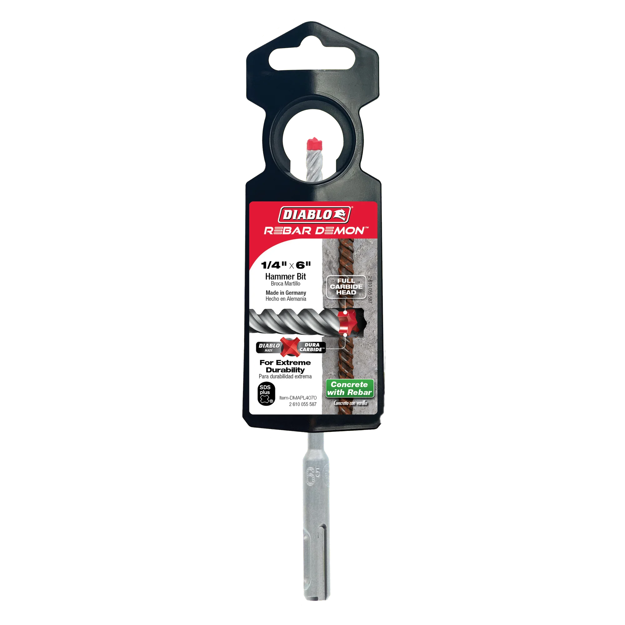 DIABLO DMAPL4070 1/4"X4"X6" SDS PLUS